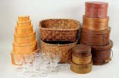 THIRTEEN SHAKER STYLE BOXES, B