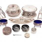 Thirteen Silver and Silver-Pla