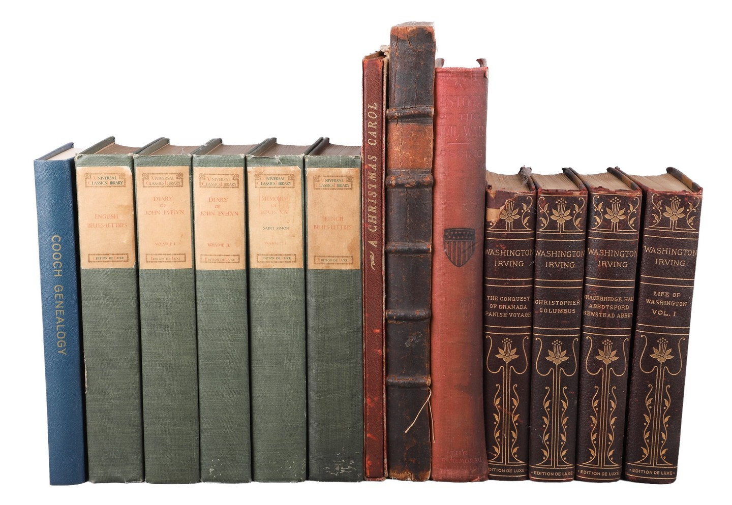 Thirteen various books,  c/o a