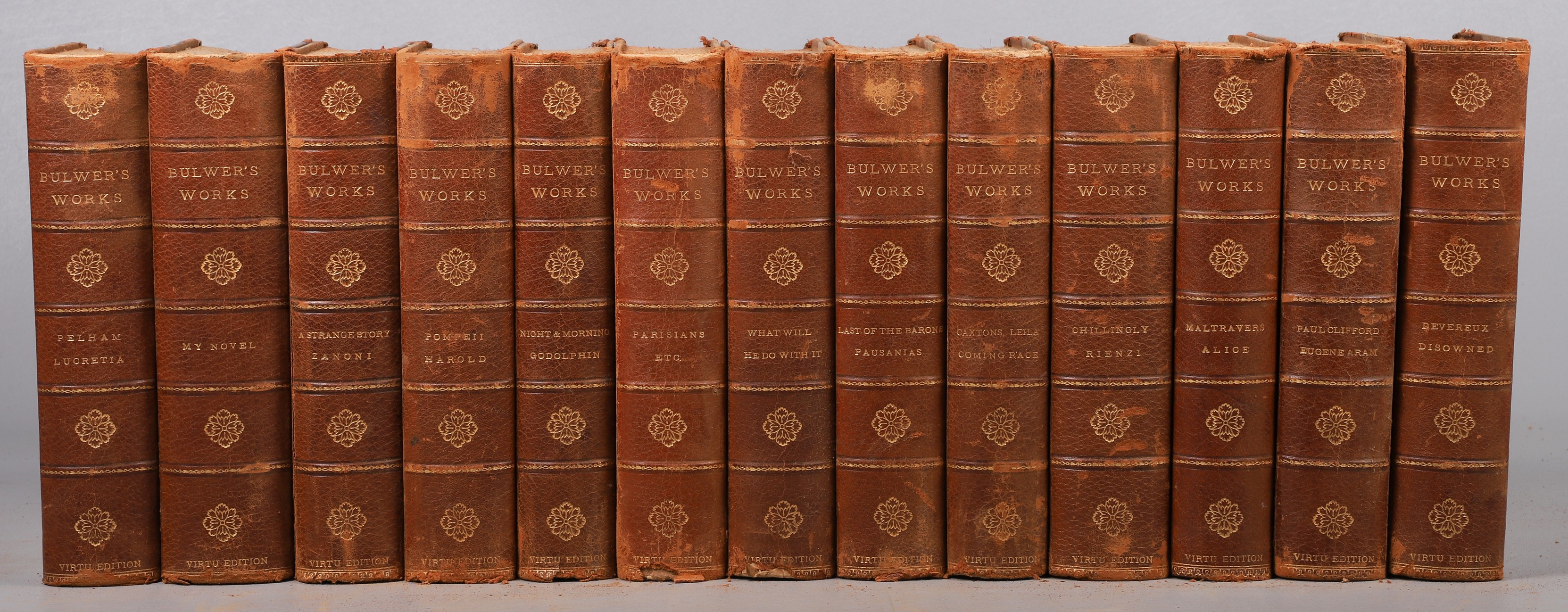 Thirteen volumes of the works of
