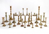 THIRTY BAROQUE STYLE BRASS & B