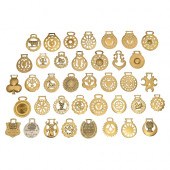 Thirty-eight horse brasses, ma