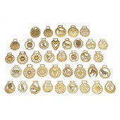 Thirty-eight horse brasses, ma