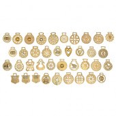 Thirty-eight horse brasses,  m