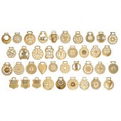 Thirty-eight horse brasses,  m