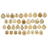 Thirty-eight horse brasses,  m
