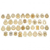 Thirty-eight horse brasses,  m