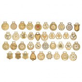 Thirty-eight horse brasses,  m
