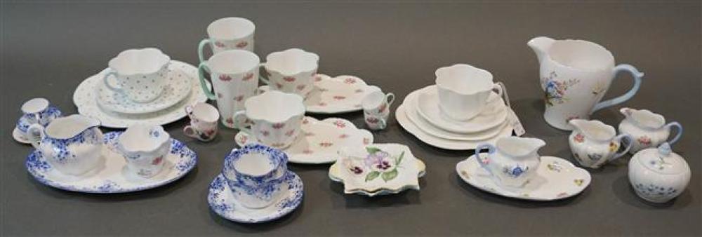 THIRTY-EIGHT SHELLEY PORCELAIN