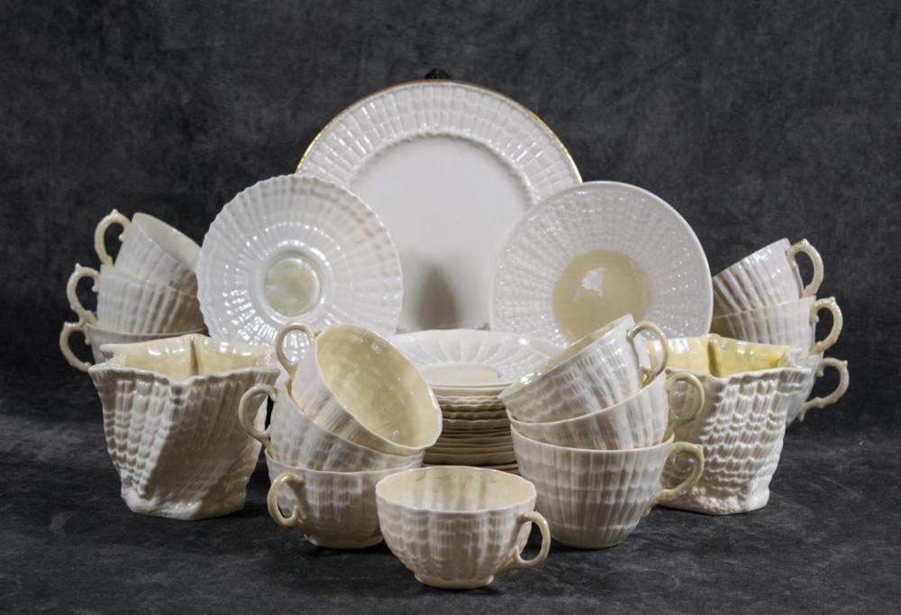 THIRTY-FIVE BELLEEK PORCELAIN
