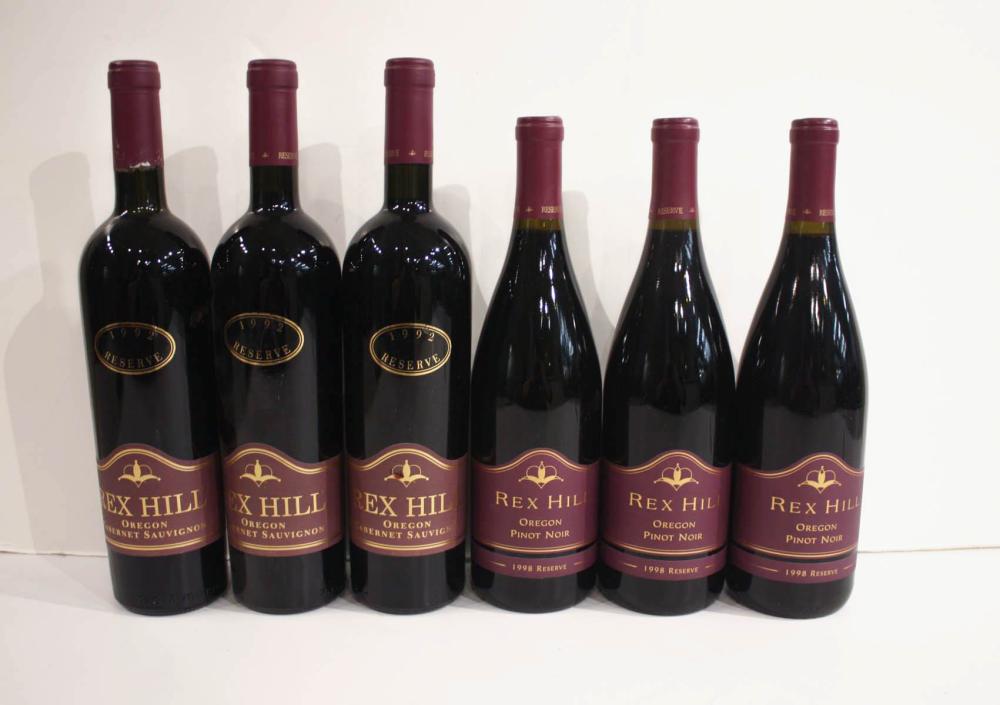 THIRTY-FIVE BOTTLES OF REX HILL RED