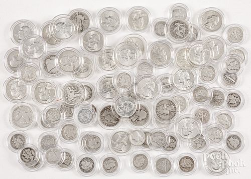 THIRTY FIVE SILVER QUARTERS,