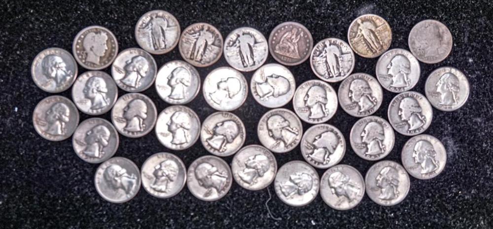 THIRTY-FIVE U.S. SILVER QUARTERS