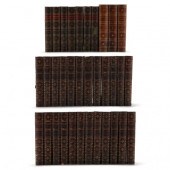 THIRTY-FOUR 19TH CENTURY LEATH