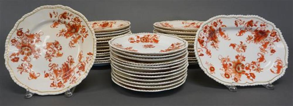 THIRTY-NINE PIECE ENGLISH FLORAL