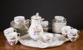 THIRTY-NINE PIECE MEISSEN PORC