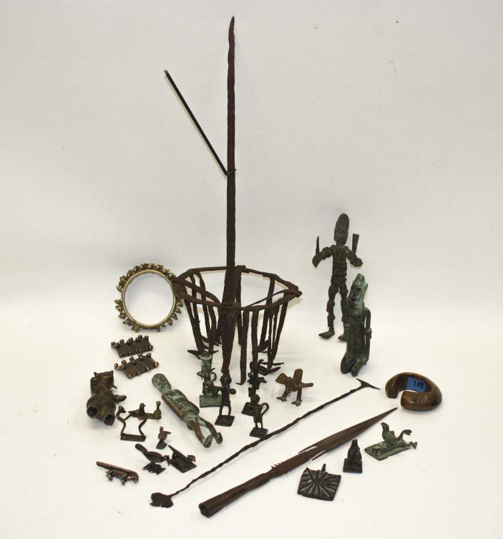 THIRTY-ONE AFRICAN TRIBAL METAL