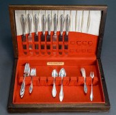 THIRTY PIECE STERLING SILVER M