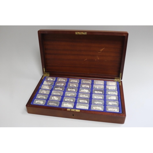 Thirty six ingots of sterling