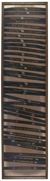 THIRTY-SIX UNCUT GALA RIBBONS