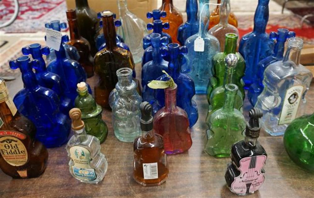 THIRTY-TWO MOLDED GLASS