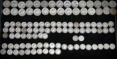 THIRTY US SILVER QUARTERS AND