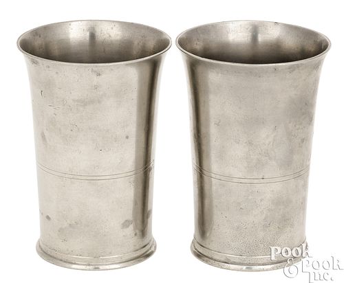 THOMAS BOARDMAN PAIR OF PEWTER