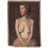 THOMAS CASILEAR COLE, OIL ON C