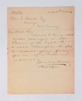 THOMAS EDISON SIGNED ELECTRIC