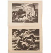 THOMAS HART BENTON, (2) LITHOG