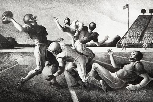 THOMAS HART BENTON 'FORWARD PASS'