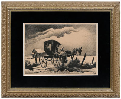 Thomas Hart Benton lithograph