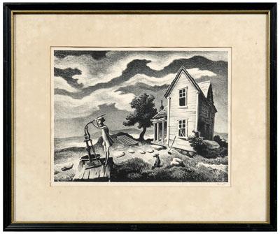 Thomas Hart Benton lithograph