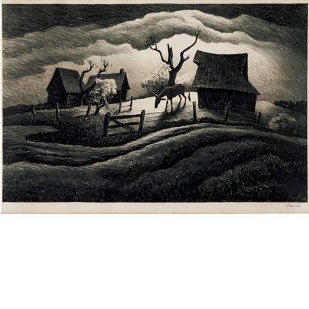 Thomas Hart Benton RAINY DAY