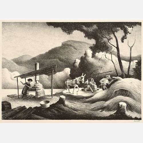 THOMAS HART BENTON "SORGHUM MILL"