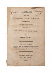 THOMAS JEFFERSON, MESSAGE FROM