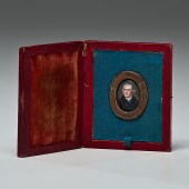 Thomas Jefferson Miniature Por
