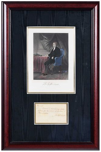THOMAS JEFFERSON SIGNED NOTEnote