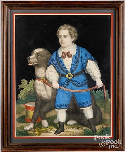 THOMAS KELLY PRINT OF A BOY AND