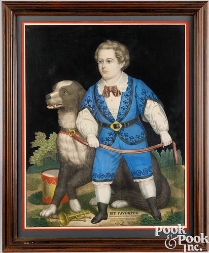THOMAS KELLY PRINT OF A BOY AND