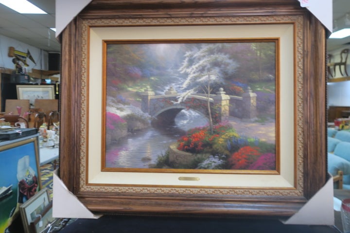 THOMAS KINKADE "BRIDGE OF HOPE"