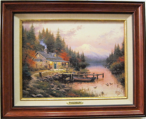 THOMAS KINKADE COLOR PRINT ON