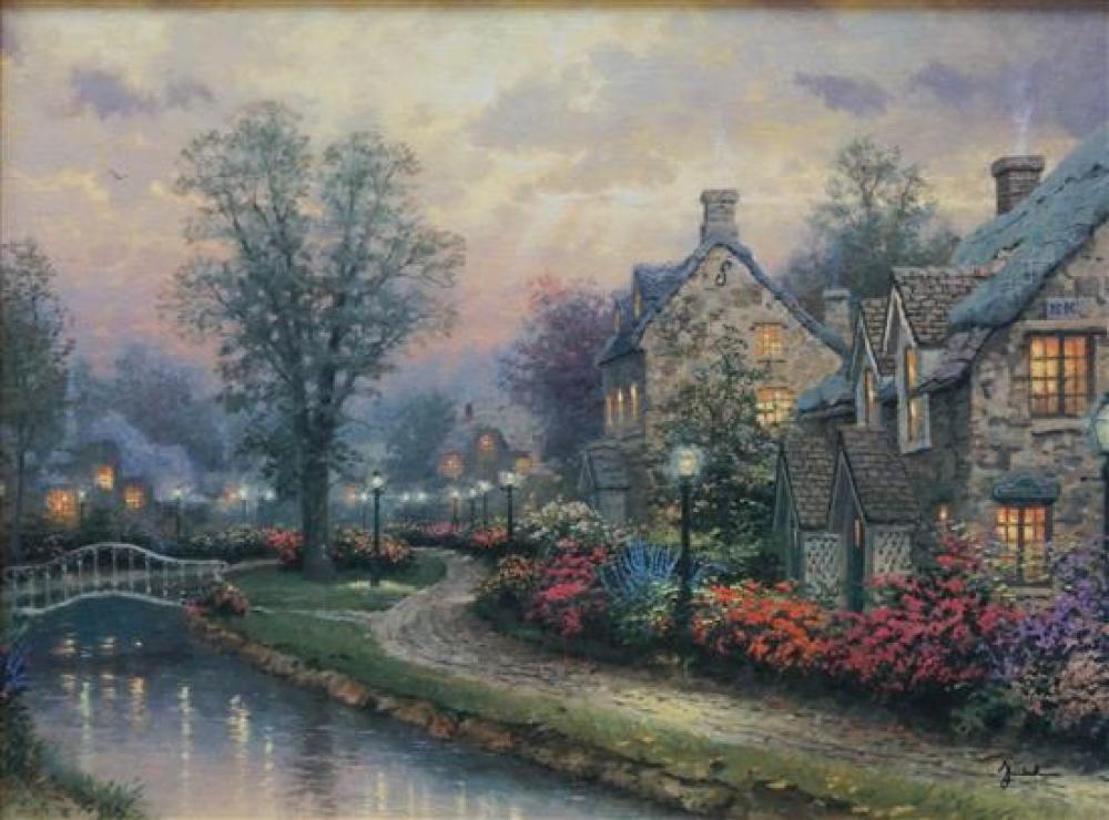 THOMAS KINKADE, LAMPLIGHT LANE,