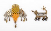 THOMAS MANN MIXED METAL BROOCH