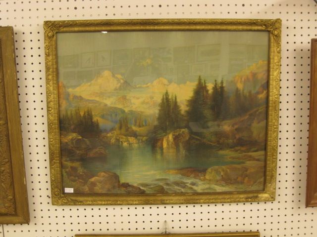 Thomas Moran Print lake &
