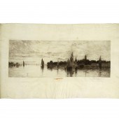 THOMAS MORAN, SIGNED ETCHING O