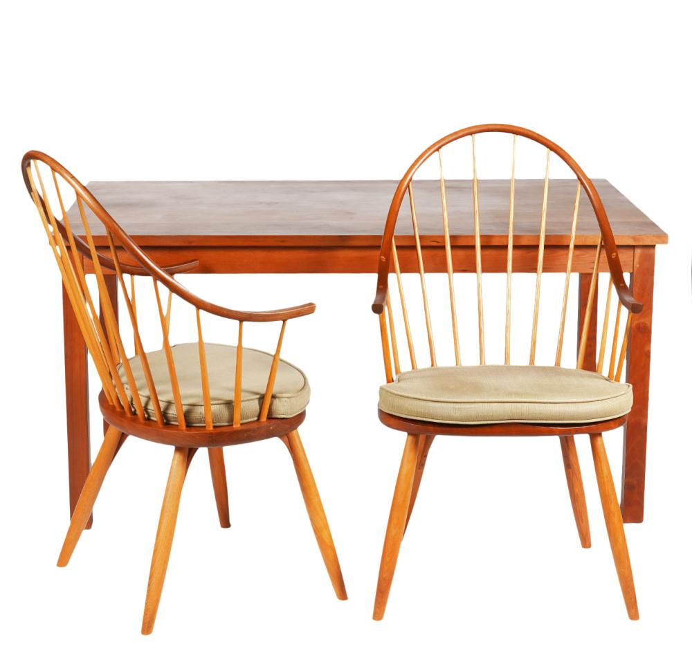 THOMAS MOSER DINING TABLE AND