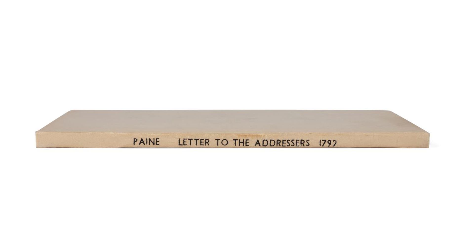 THOMAS PAINE, LETTER TO THE