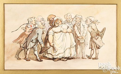 THOMAS ROWLANDSON, INK AND