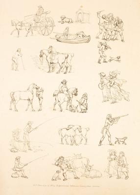 Thomas Rowlandson/Outlines of